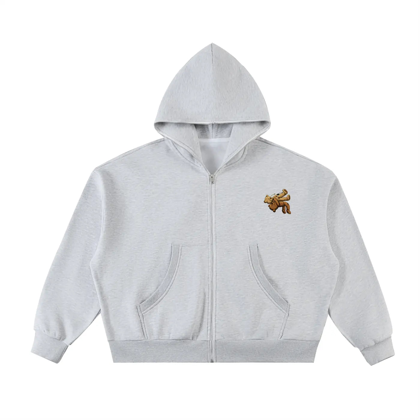 Sweat à Capuche Oversize Zippé Polaire – Streetwear Chaud Homme ODMPOD